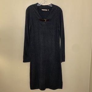 Soft Surroundings Sweater Dress Gray Buckle Detail Style 2BF49 Size XS